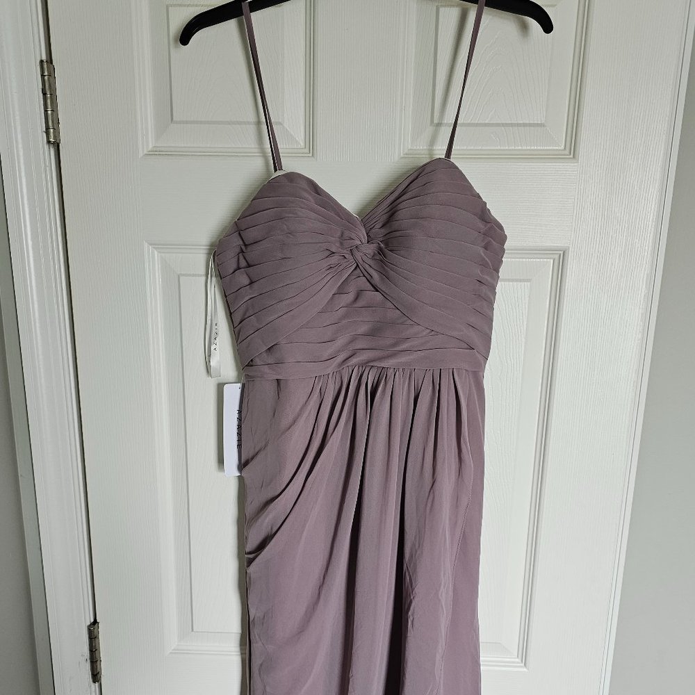 Azazie bridesmaid dress: Millie in the color Dusk size 10.